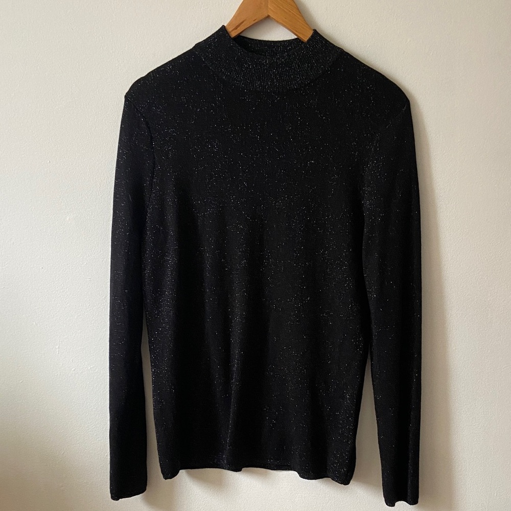 Black Sparkle Women's Sweater Size L
